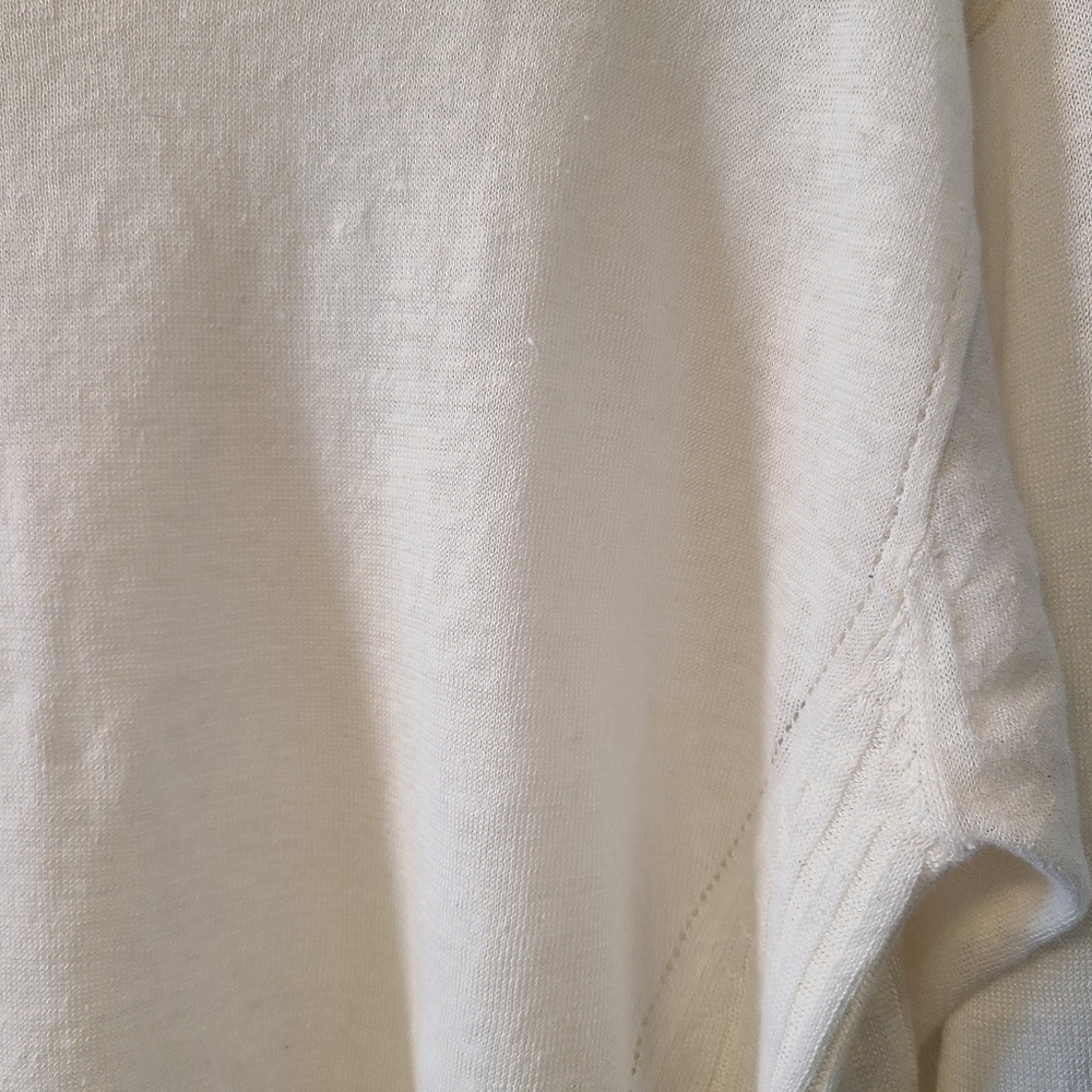 Acne Studios Phira Linen 100% linen sweater in WHITE - Picture 7 of 12